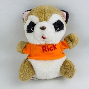 Vintage Shirt Tales Rick Raccoon Plush Hasbro Stuffed Animal 1980 Hallmark